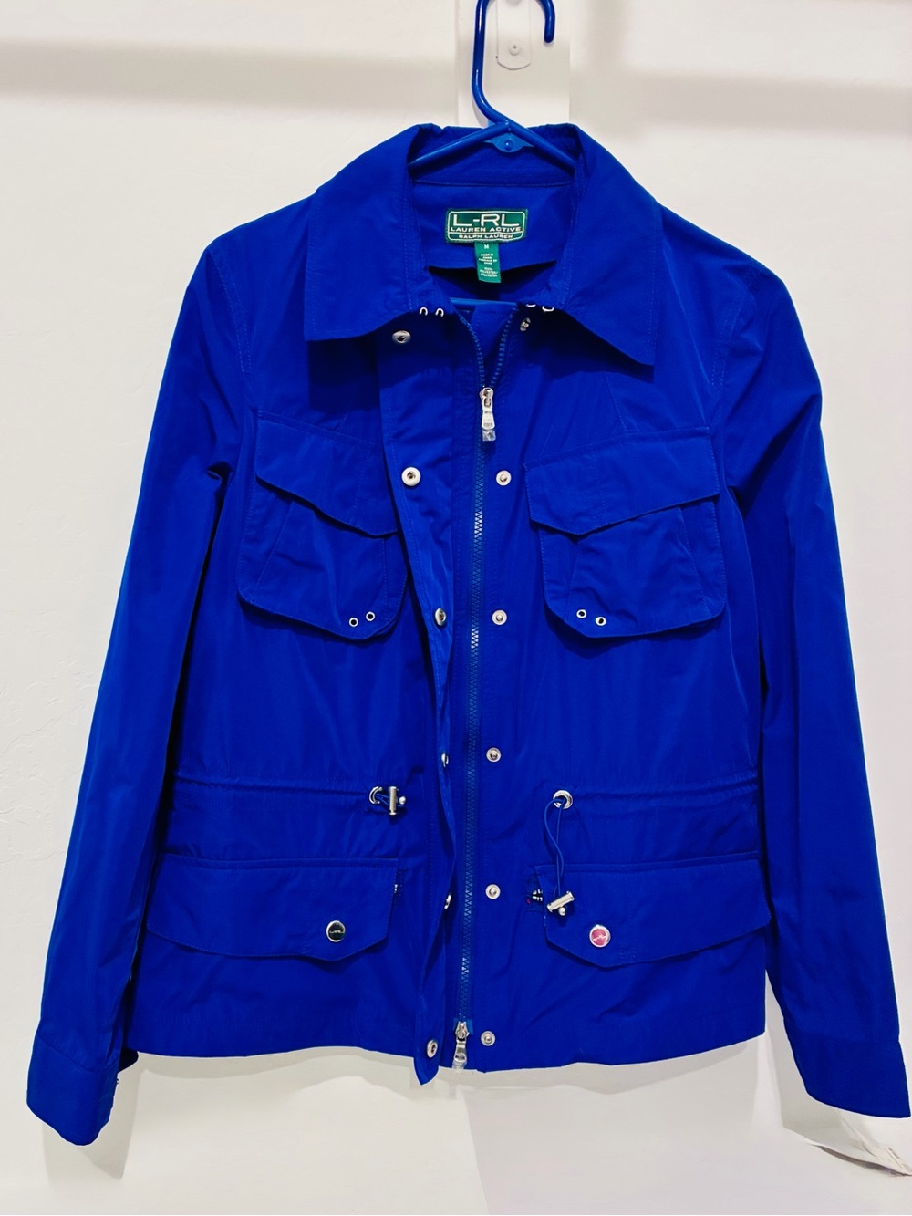 NWT Lauren Ralph Lauren Blue Utility Jacket Medium